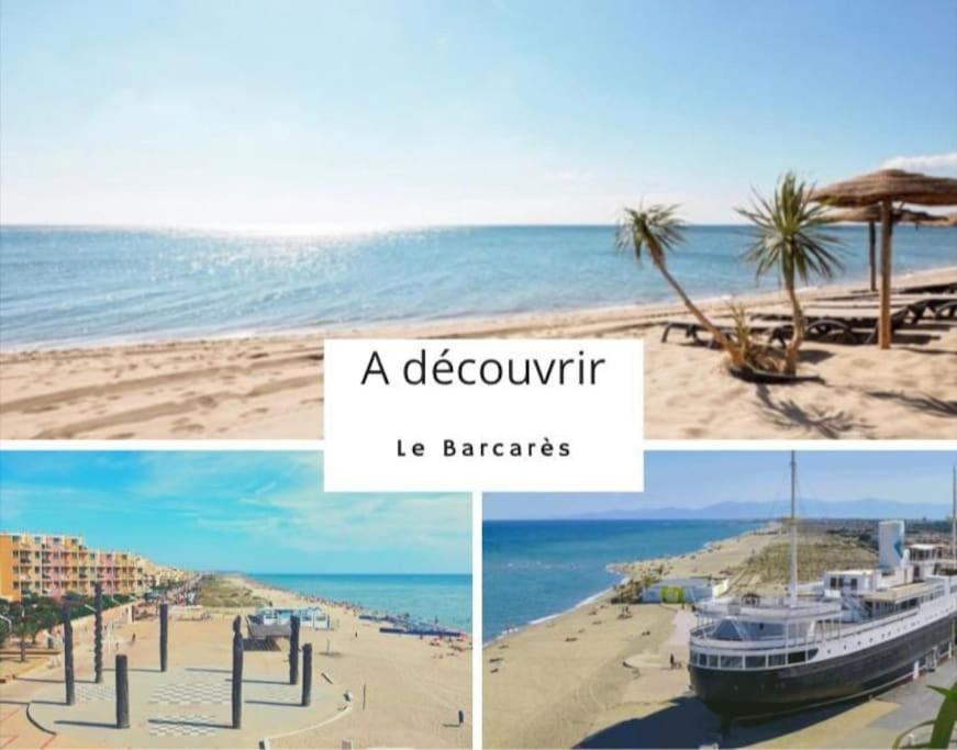 Superbe Studio Renove Avec Piscine Et Vue Marina Le Barcarès Exterior foto